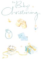 babys christening card